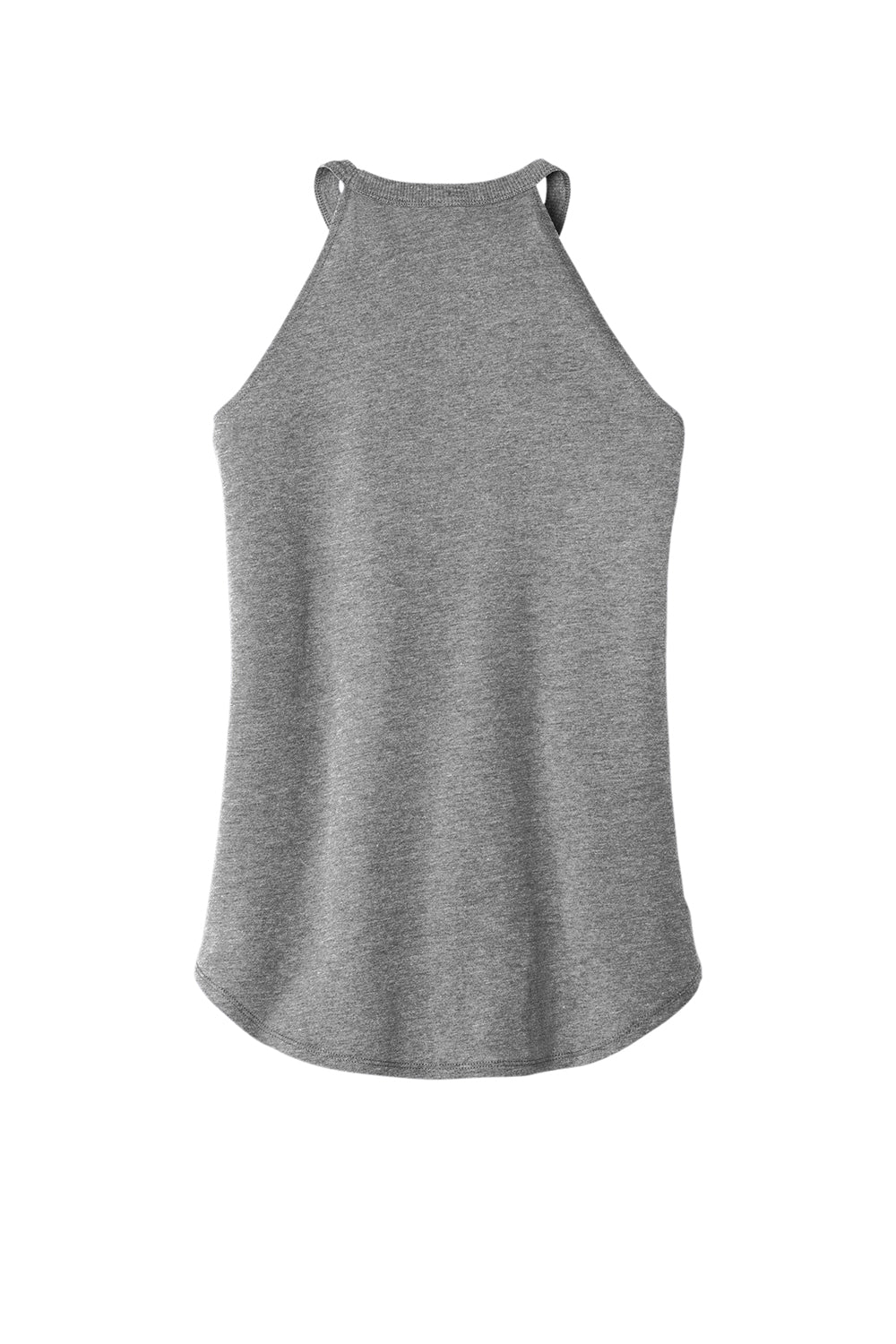 District DT137L Womens Perfect Tri Rocker Tank Top Grey Frost Flat Back