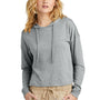 District Womens Perfect Tri Midi Hooded Sweatshirt Hoodie - Grey Frost