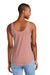 District DT151 Womens Perfect Tri Relaxed Tank Top Blush Frost Model Back