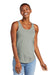 District DT151 Womens Perfect Tri Relaxed Tank Top Heather Grey Model Front