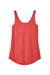 District DT151 Womens Perfect Tri Relaxed Tank Top Red Frost Flat Back