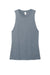 District DT153 Womens Perfect Tri Muscle Tank Top Heather Flint Blue Flat Front