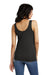 District DT154 Womens Perfect Blend CVC V-Neck Tank Top Black Model Back