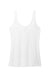 District DT154 Womens Perfect Blend CVC V-Neck Tank Top White Flat Back
