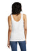 District DT154 Womens Perfect Blend CVC V-Neck Tank Top White Model Back