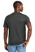 District DT184 Mens Perfect Weight CVC Short Sleeve Crewneck T-Shirt Charcoal Grey Model Back