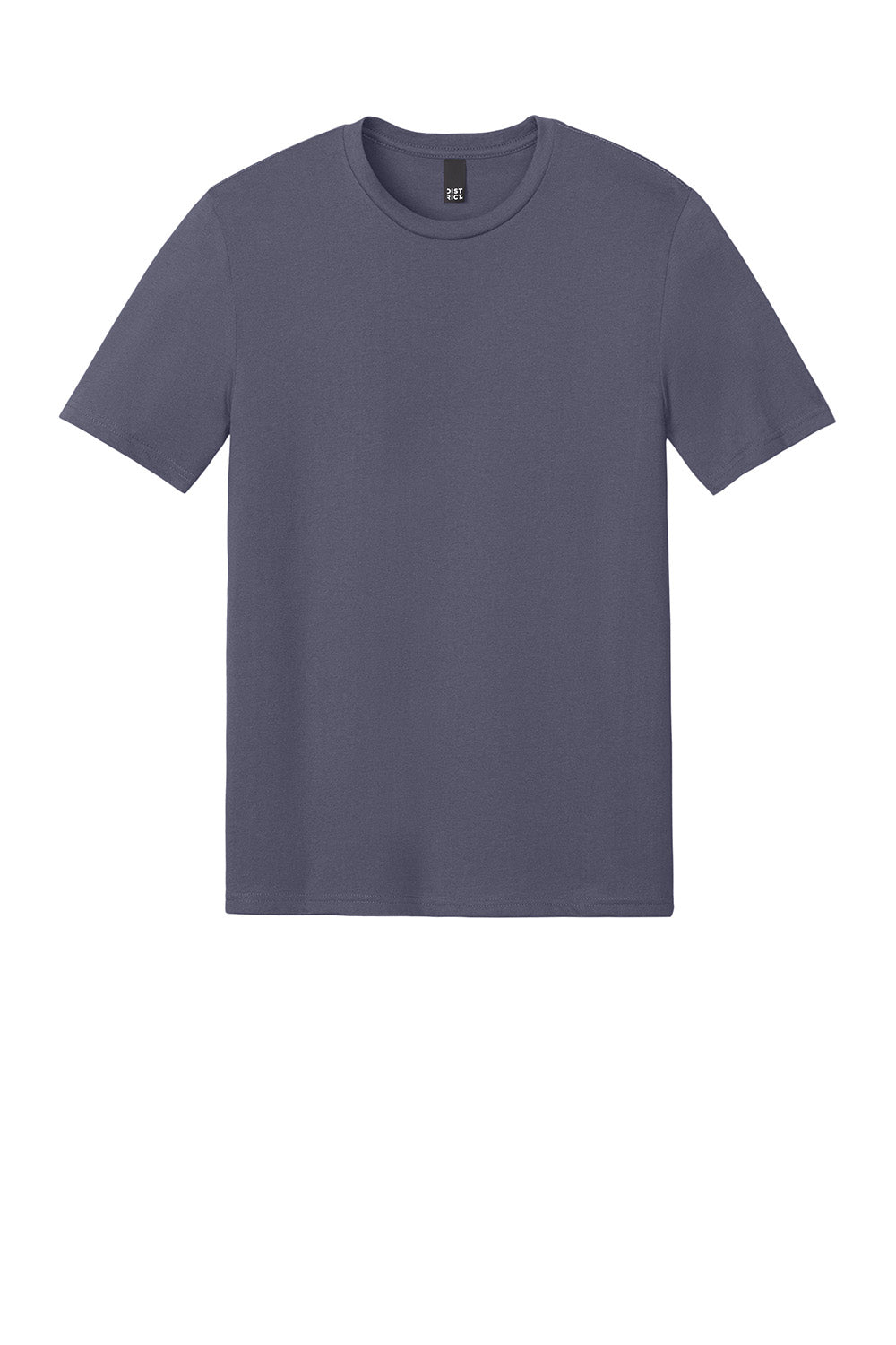 District DT184 Mens Perfect Weight CVC Short Sleeve Crewneck T-Shirt Elderberry Purple Flat Front