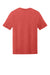 District DT184 Mens Perfect Weight CVC Short Sleeve Crewneck T-Shirt Heather Geranium Red Flat Back