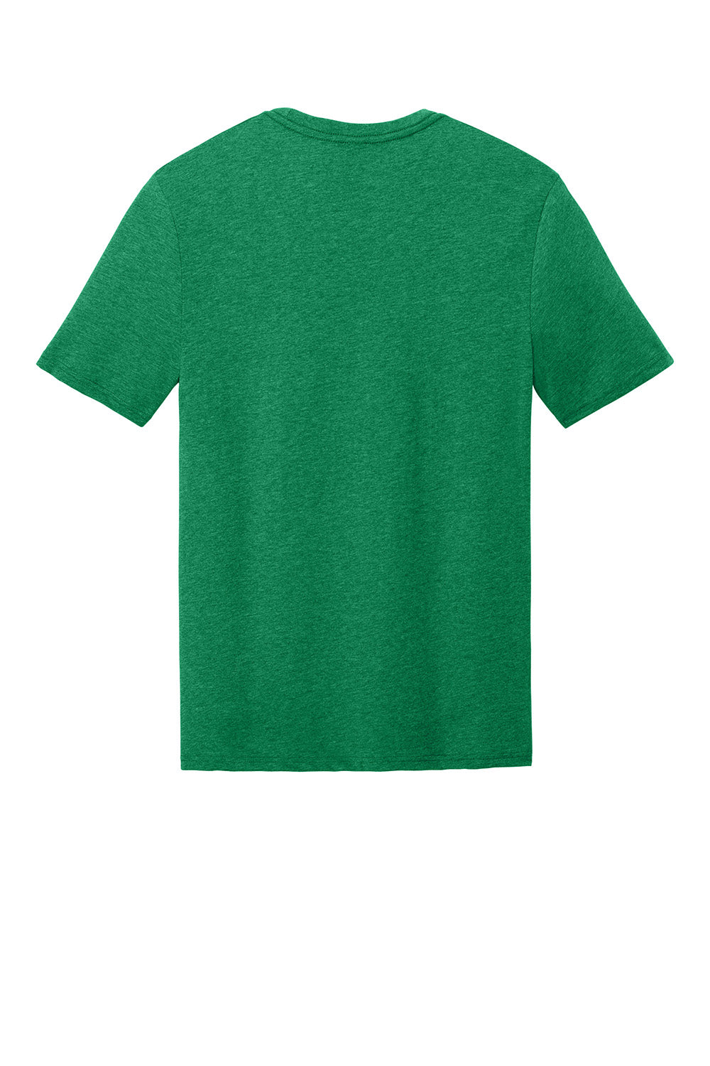 District DT184 Mens Perfect Weight CVC Short Sleeve Crewneck T-Shirt Heather Meadow Green Flat Back