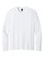 District DT185 Mens Perfect Weight CVC Long Sleeve Crewneck T-Shirt Bright White Flat Front