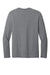 District DT185 Mens Perfect Weight CVC Long Sleeve Crewneck T-Shirt Heather Graphite Grey Flat Back