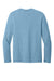 District DT185 Mens Perfect Weight CVC Long Sleeve Crewneck T-Shirt Heather Tundra Blue Flat Back