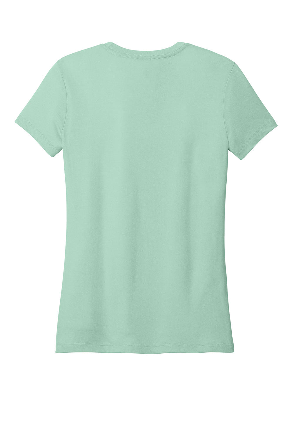 District DT188 Womens Perfect Weight CVC Short Sleeve Crewneck T-Shirt Frosted Mint Green Flat Back