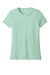 District DT188 Womens Perfect Weight CVC Short Sleeve Crewneck T-Shirt Frosted Mint Green Flat Front