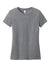 District DT188 Womens Perfect Weight CVC Short Sleeve Crewneck T-Shirt Heather Graphite Grey Flat Front