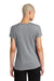 District DT188 Womens Perfect Weight CVC Short Sleeve Crewneck T-Shirt Heather Graphite Grey Model Back