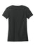 District DT188 Womens Perfect Weight CVC Short Sleeve Crewneck T-Shirt Heather Jet Black Flat Back