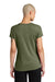 District DT188 Womens Perfect Weight CVC Short Sleeve Crewneck T-Shirt Heather Military Green Model Back