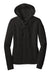 District DT2100 Womens Full Zip Hooded Sweatshirt Hoodie w/ Pockets Black Flat Front