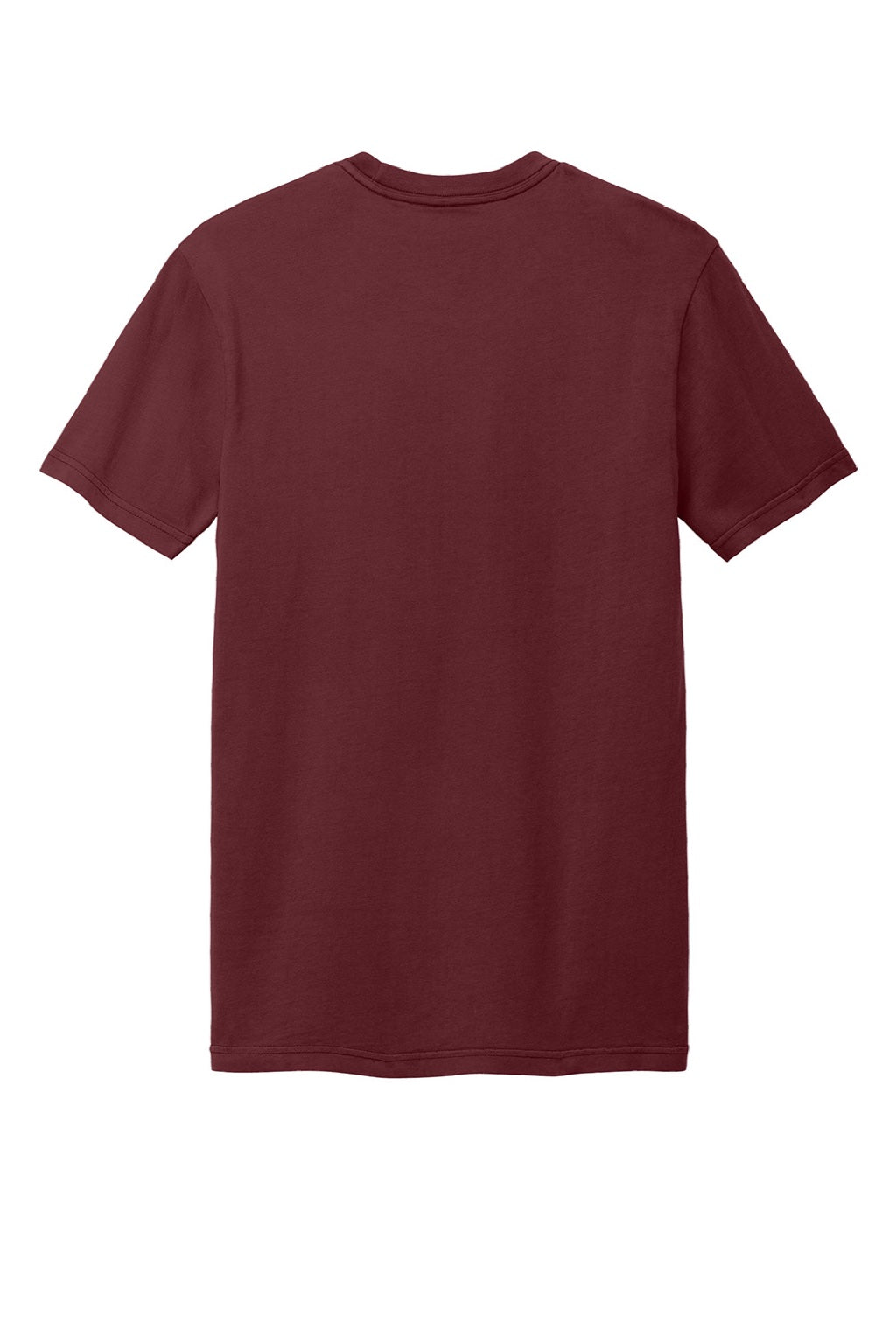 District DT2101 Mens District Wash Short Sleeve Crewneck T-Shirt Garnet Red Flat Back
