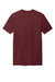 District DT2101 Mens District Wash Short Sleeve Crewneck T-Shirt Garnet Red Flat Back