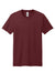 District DT2101 Mens District Wash Short Sleeve Crewneck T-Shirt Garnet Red Flat Front