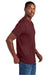 District DT2101 Mens District Wash Short Sleeve Crewneck T-Shirt Garnet Red Model Side