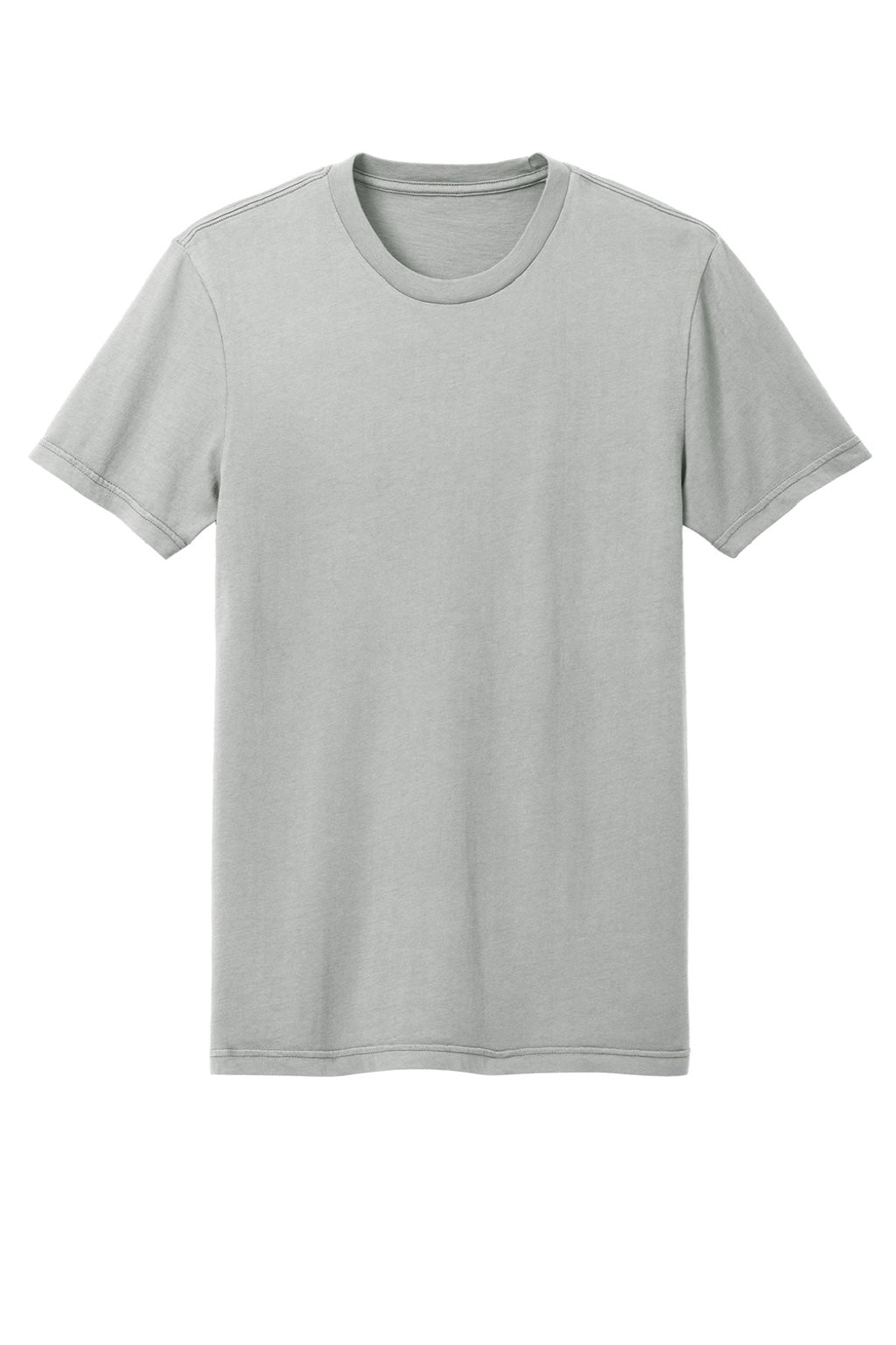 District DT2101 Mens District Wash Short Sleeve Crewneck T-Shirt Gusty Grey Flat Front