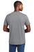 District DT2101 Mens District Wash Short Sleeve Crewneck T-Shirt Gusty Grey Model Back