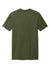 District DT2101 Mens District Wash Short Sleeve Crewneck T-Shirt Olive Drab Green Flat Back