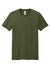 District DT2101 Mens District Wash Short Sleeve Crewneck T-Shirt Olive Drab Green Flat Front