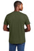 District DT2101 Mens District Wash Short Sleeve Crewneck T-Shirt Olive Drab Green Model Back