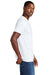 District DT2101 Mens District Wash Short Sleeve Crewneck T-Shirt White Model Side
