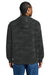 District DT2200C Mens Camo Fleece Hooded Sweatshirt Hoodie w/ Pouch Pocket Black Model Back