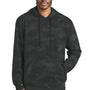 District Mens Camo Fleece Hooded Sweatshirt Hoodie w/ Pouch Pocket - Black - NEW