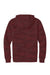 District DT2200C Mens Camo Fleece Hooded Sweatshirt Hoodie w/ Pouch Pocket Bordeaux Red Flat Back