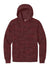 District DT2200C Mens Camo Fleece Hooded Sweatshirt Hoodie w/ Pouch Pocket Bordeaux Red Flat Front