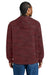 District DT2200C Mens Camo Fleece Hooded Sweatshirt Hoodie w/ Pouch Pocket Bordeaux Red Model Back