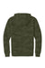 District DT2200C Mens Camo Fleece Hooded Sweatshirt Hoodie w/ Pouch Pocket Olive Drab Green Flat Back