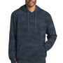 District Mens Camo Fleece Hooded Sweatshirt Hoodie w/ Pouch Pocket - True Navy Blue - NEW