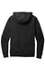 District DT2200 Mens District Wash Fleece Hooded Sweatshirt Hoodie w/ Pouch Pocket Black Flat Back