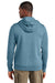 District DT2200 Mens District Wash Fleece Hooded Sweatshirt Hoodie w/ Pouch Pocket Dusk Blue Model Back