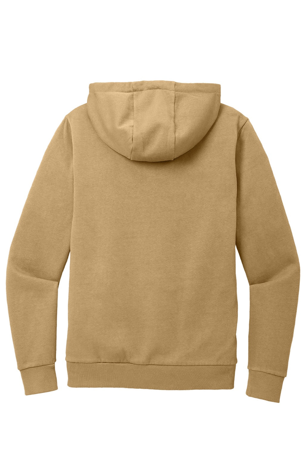 District DT2200 Mens District Wash Fleece Hooded Sweatshirt Hoodie w/ Pouch Pocket Golden Spice Flat Back