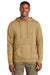 District DT2200 Mens District Wash Fleece Hooded Sweatshirt Hoodie w/ Pouch Pocket Golden Spice Model Front