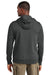 District DT2200 Mens District Wash Fleece Hooded Sweatshirt Hoodie w/ Pouch Pocket Graphite Grey Model Back