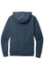 District DT2200 Mens District Wash Fleece Hooded Sweatshirt Hoodie w/ Pouch Pocket True Navy Blue Flat Back