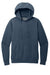 District DT2200 Mens District Wash Fleece Hooded Sweatshirt Hoodie w/ Pouch Pocket True Navy Blue Flat Front