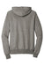 District DT355 Mens Perfect French Terry Hooded Sweatshirt Hoodie w/ Pouch Pocket Grey Frost Flat Back