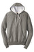 District DT355 Mens Perfect French Terry Hooded Sweatshirt Hoodie w/ Pouch Pocket Grey Frost Flat Front