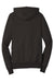 District DT356 Mens Perfect French Terry Full Zip Hooded Sweatshirt Hoodie w/ Pockets Black Flat Back